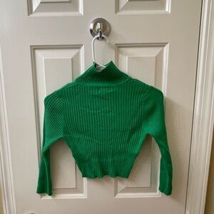 Superdown Milenka Cropped Turtleneck Sweater